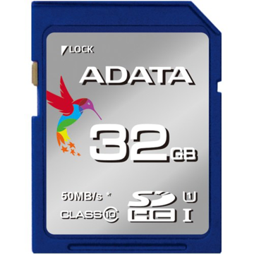 کارت حافظه SDHC ای دیتا مدل Premier کلاس 10 استاندارد UHS-I U1 سرعت 50MBps ظرفیت 32 گیگابایت