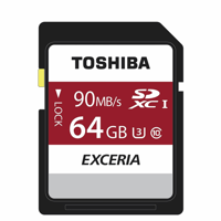 کارت حافظه SDHS توشیبا مدل EXCERIA N302 کلاس 10 استاندارد UHS- I سرعت 90MBps ظرفیت 64GB