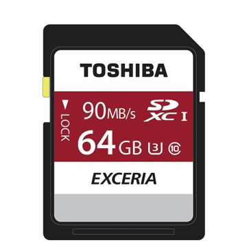 کارت حافظه SDHS توشیبا مدل EXCERIA N302 کلاس 10 استاندارد UHS- I سرعت 90MBps ظرفیت 64GB